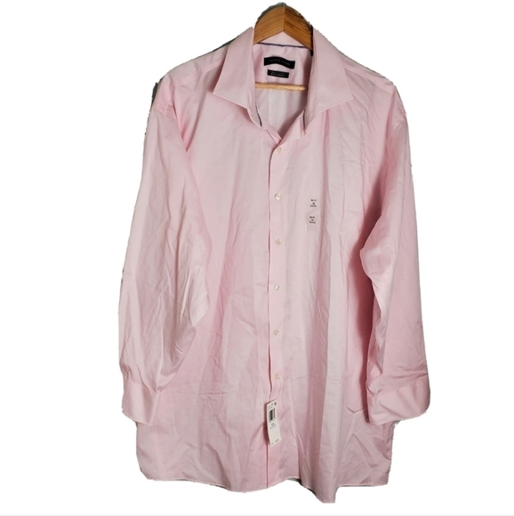NWT Tommy Hilfiger Pink Button Down Dress Shirt - Picture 3 of 6